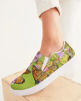 Butterfly Paradise Art Shoes Women's Slip-On Canvas Shoe