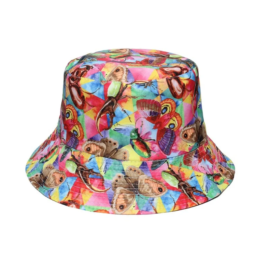 Butterfly Print Fisherman Hat for Women