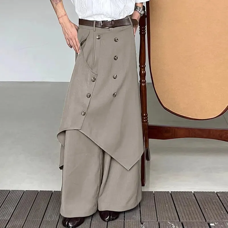 Button Down Wide Leg Pants