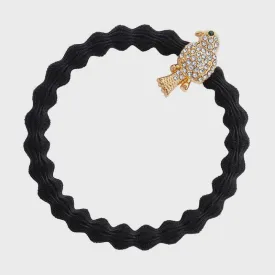 By Eloise Bangle Band Black Diamante Bird