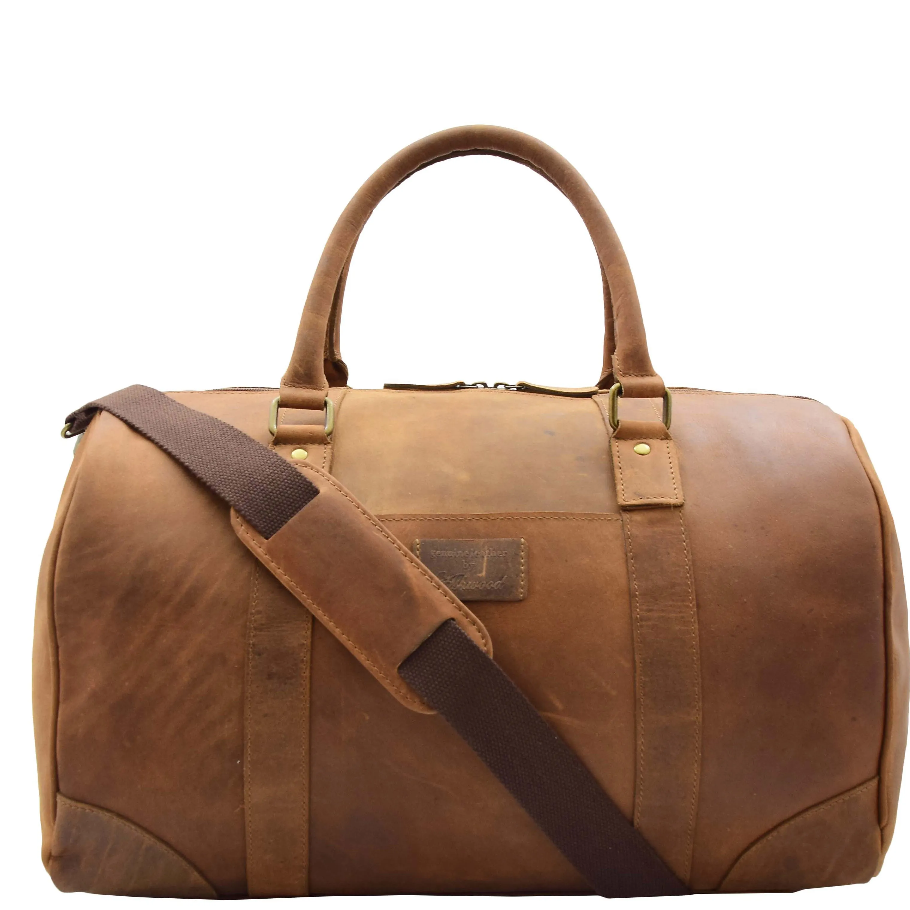 Cabin Travel Weekend Genuine Leather Holdall Bag MARS Tan