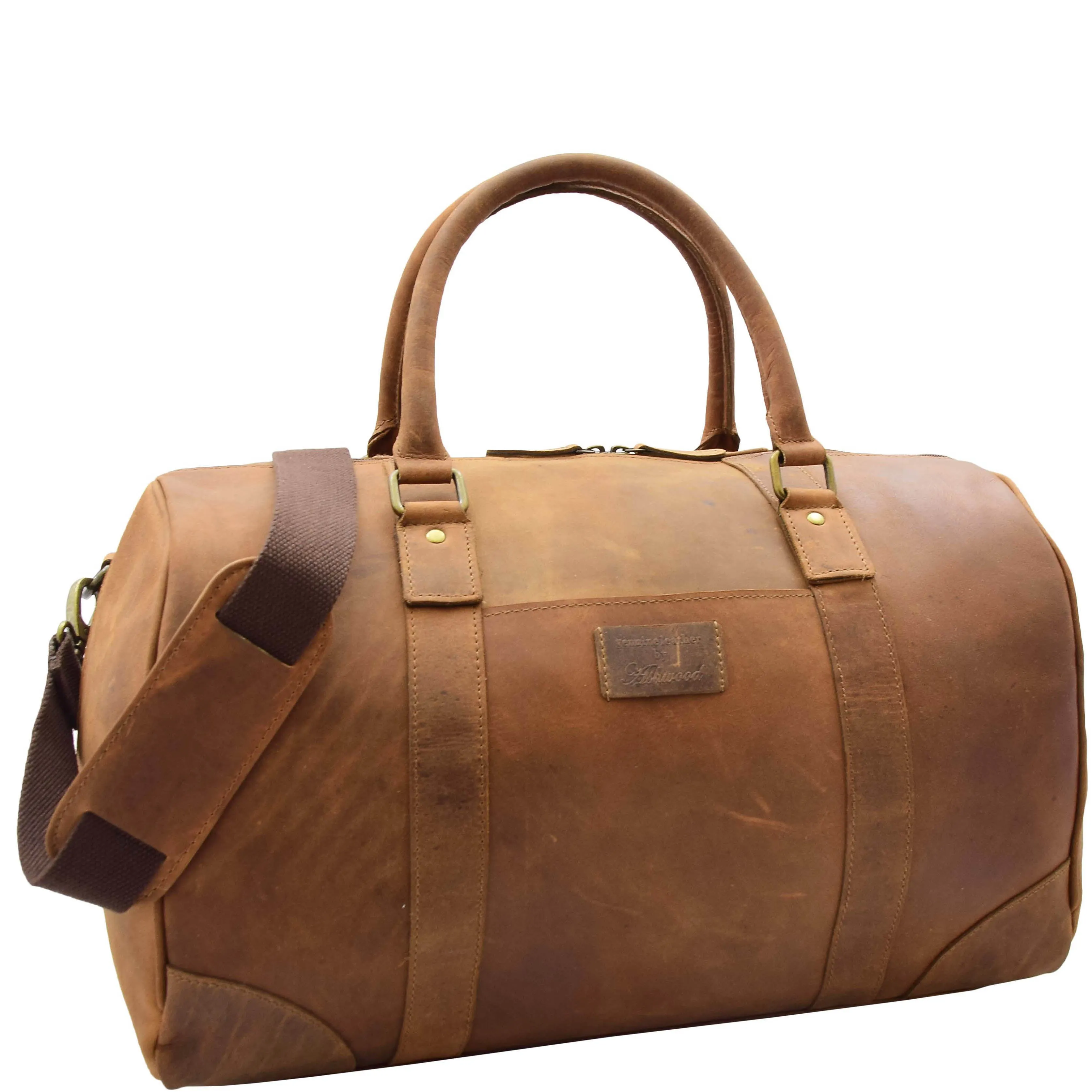 Cabin Travel Weekend Genuine Leather Holdall Bag MARS Tan