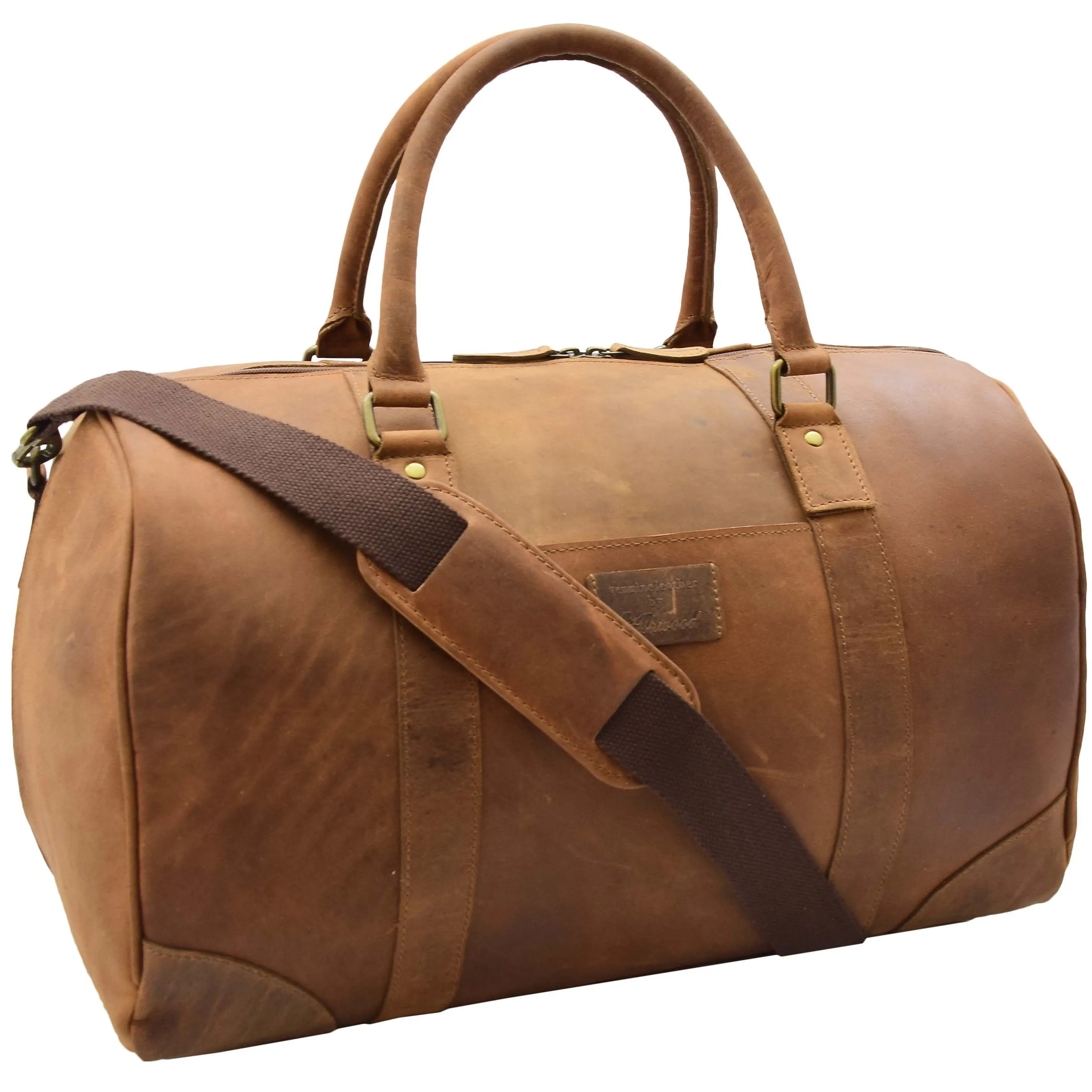 Cabin Travel Weekend Genuine Leather Holdall Bag MARS Tan