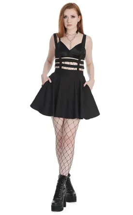 Caged Up Harness Skirt Black