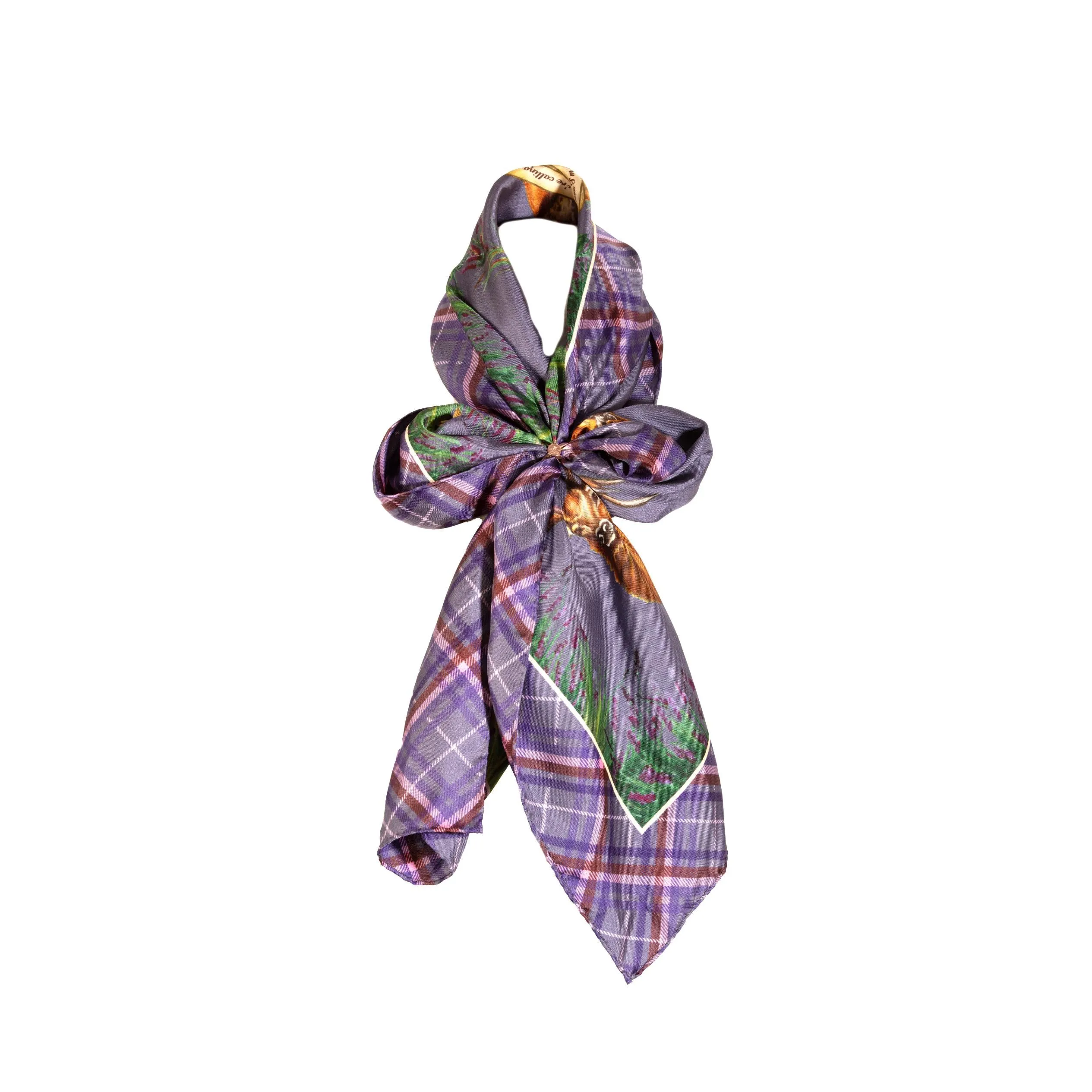 Caledonia Soft Amethyst Classic Pure Silk Scarf