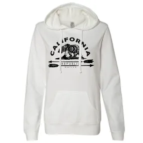 California Arrow Bear Ladies Lightweight Fitted Hoodie