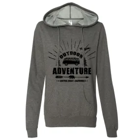 California Outdoor Adventure Ladies Lightweight Fitted Hoodie