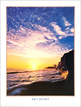 California Surfing "Sky Spirit" (Pacific Coast) Poster Print - Creation Captured