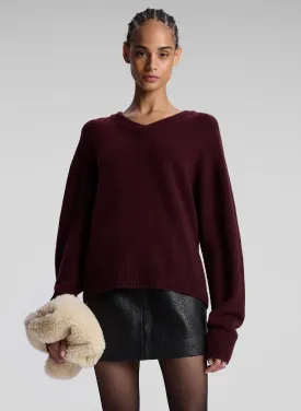 Calven Cashmere V Neck Sweater