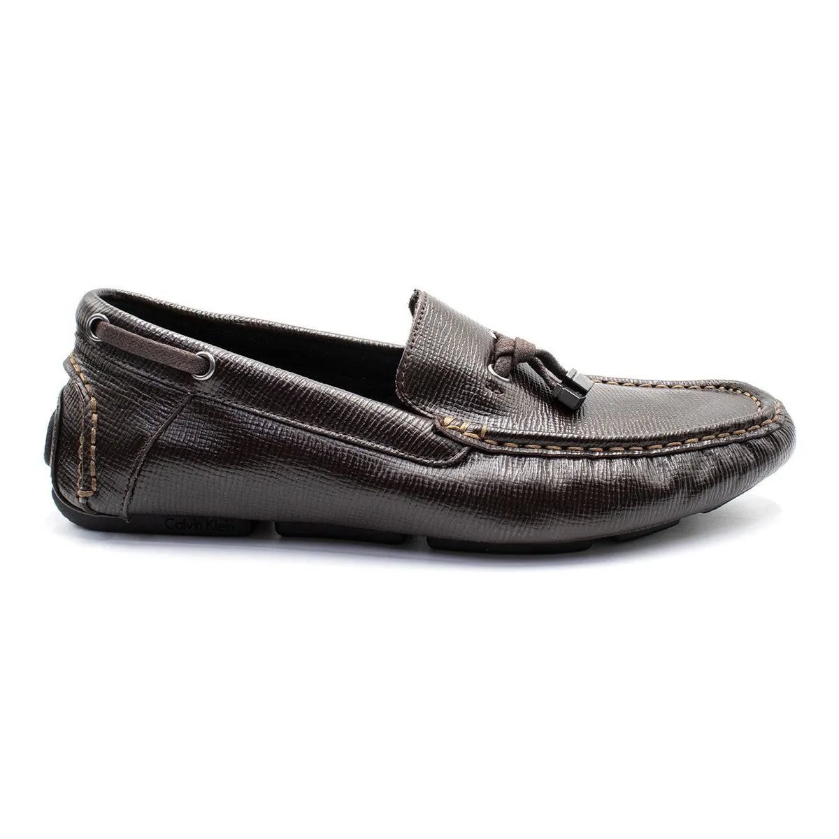 Calvin Klein Macon Casual Loafers Leather Brown Colour For Men