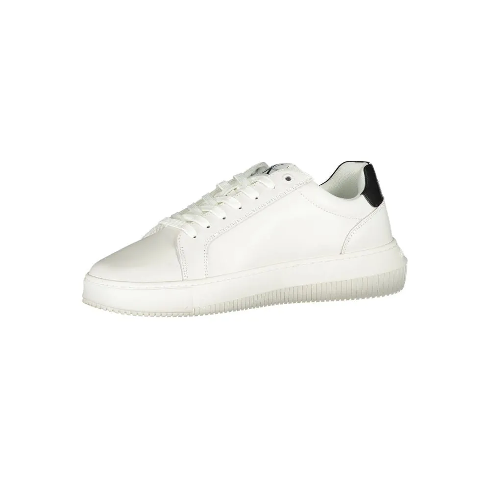 Calvin Klein Sophisticated White Lace-Up Sneakers