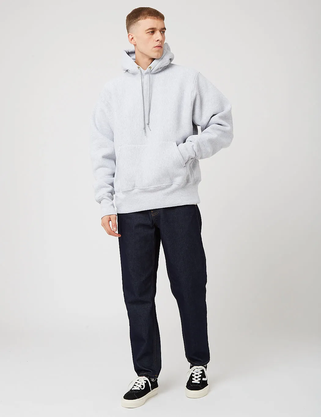 Camber Hooded Sweatshirt (12oz) - Ash Grey