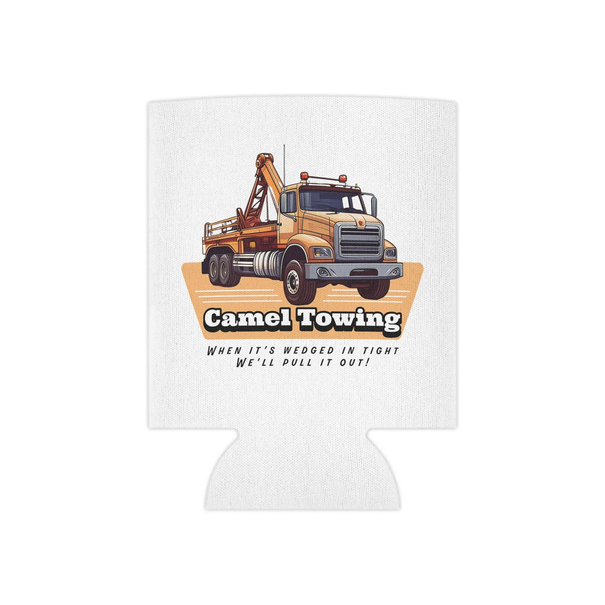 Camel Towing Can Koozie