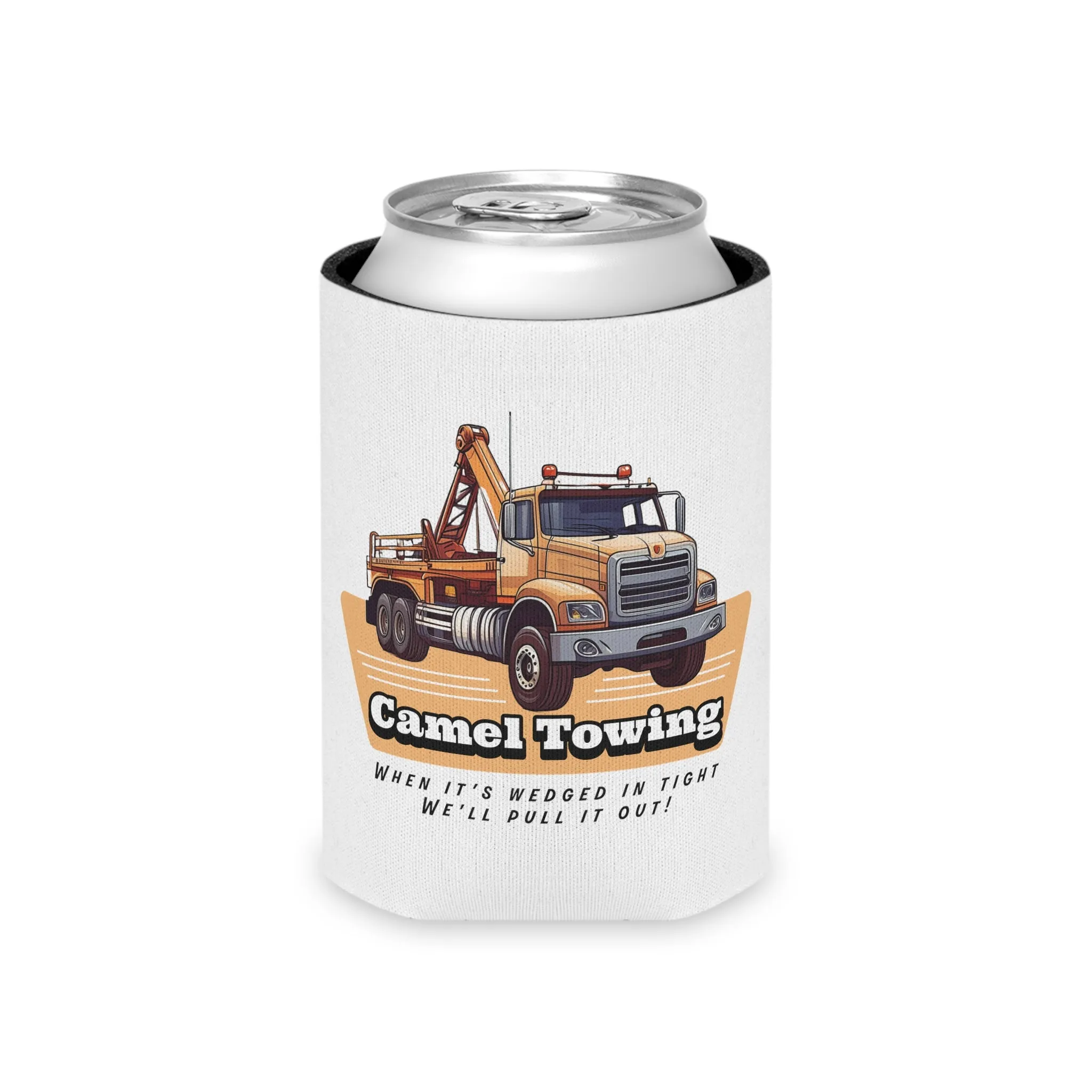 Camel Towing Can Koozie