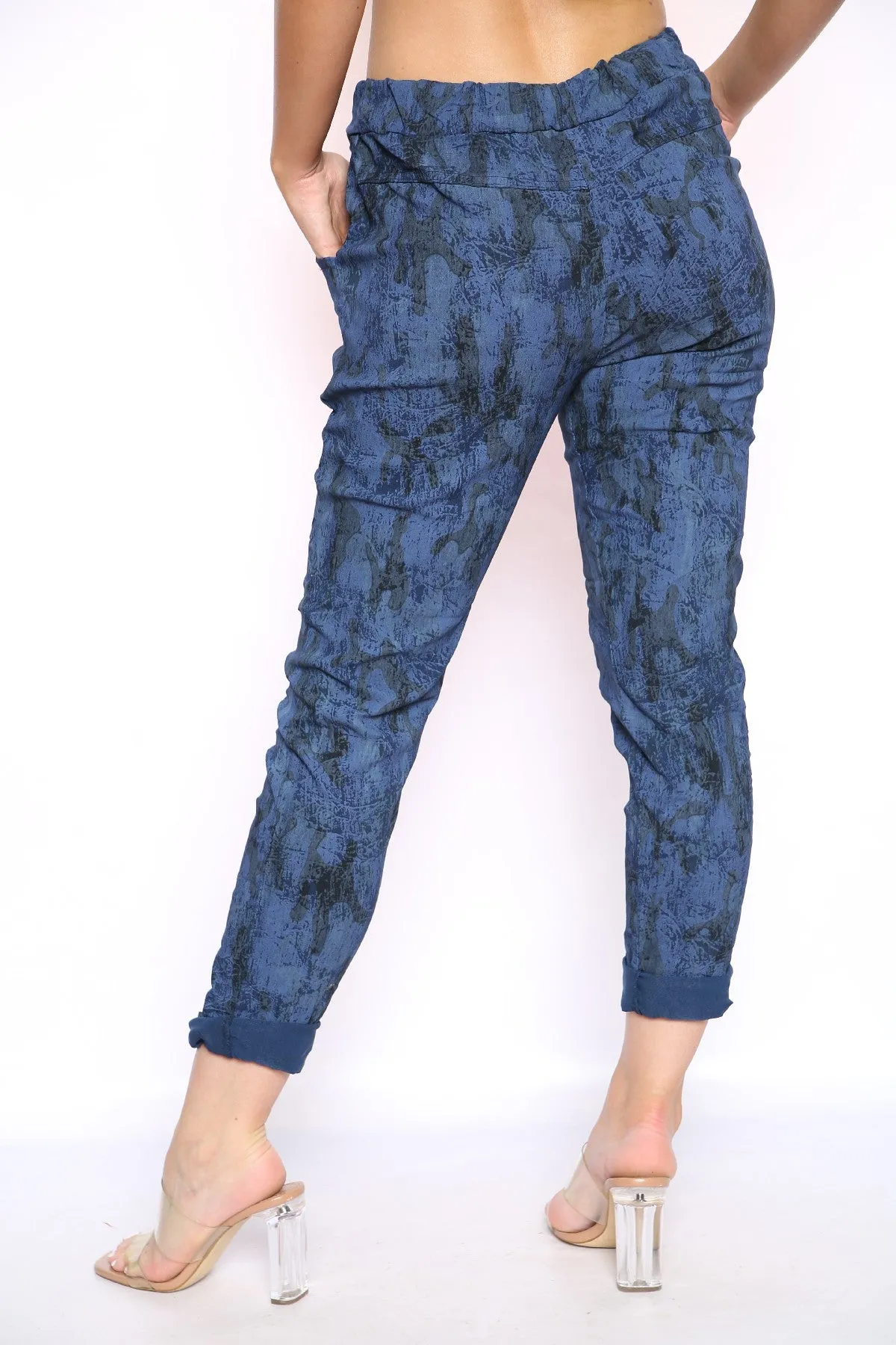 Camouflage Magic Stretch Cotton Bottoms Pants