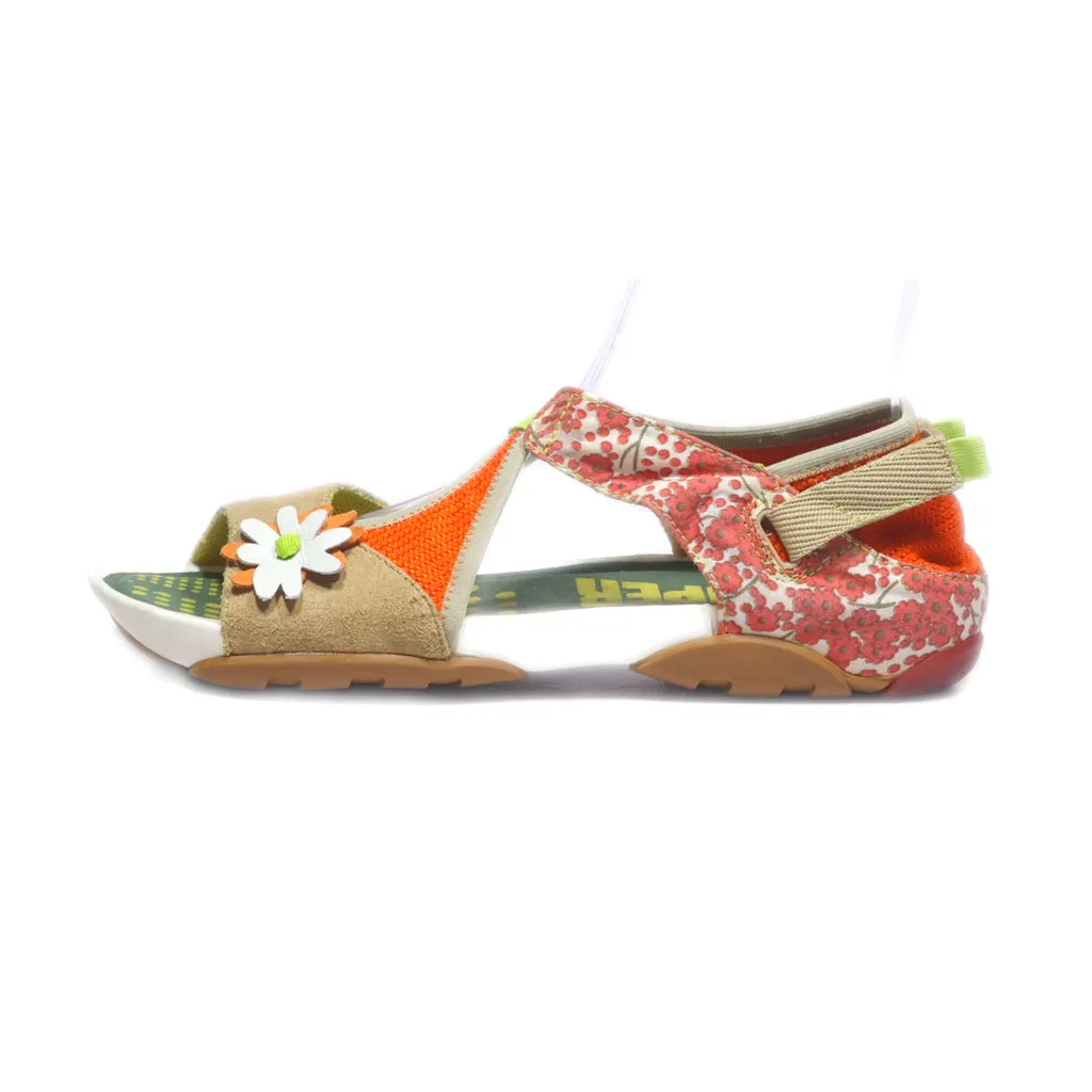 Camper Flat Sandals Fabric Multicolour Colour For Women