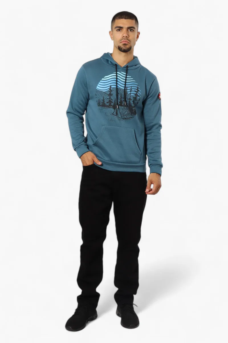 Canada Weather Gear Camping Print Hoodie - Teal