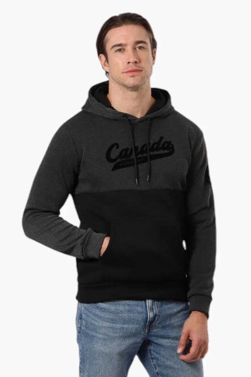 Canada Weather Gear Colour Block Chest Logo Hoodie - Black