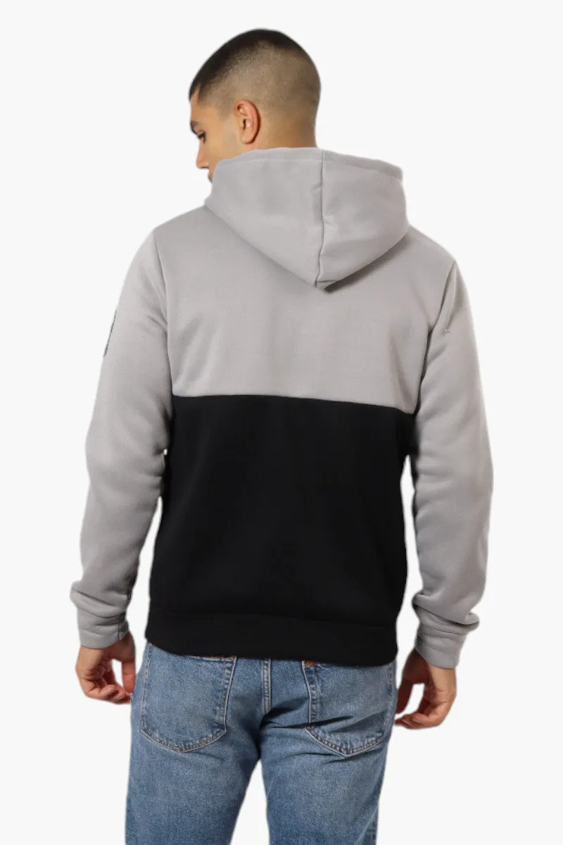 Canada Weather Gear Colour Block Chest Logo Hoodie - Grey