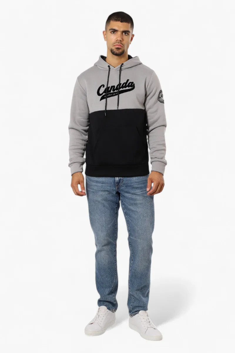 Canada Weather Gear Colour Block Chest Logo Hoodie - Grey