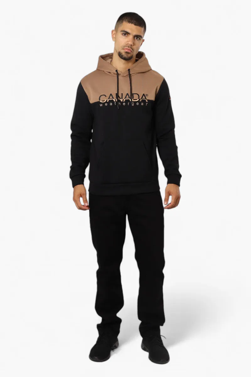 Canada Weather Gear Colour Block Embroidered Logo Hoodie - Camel