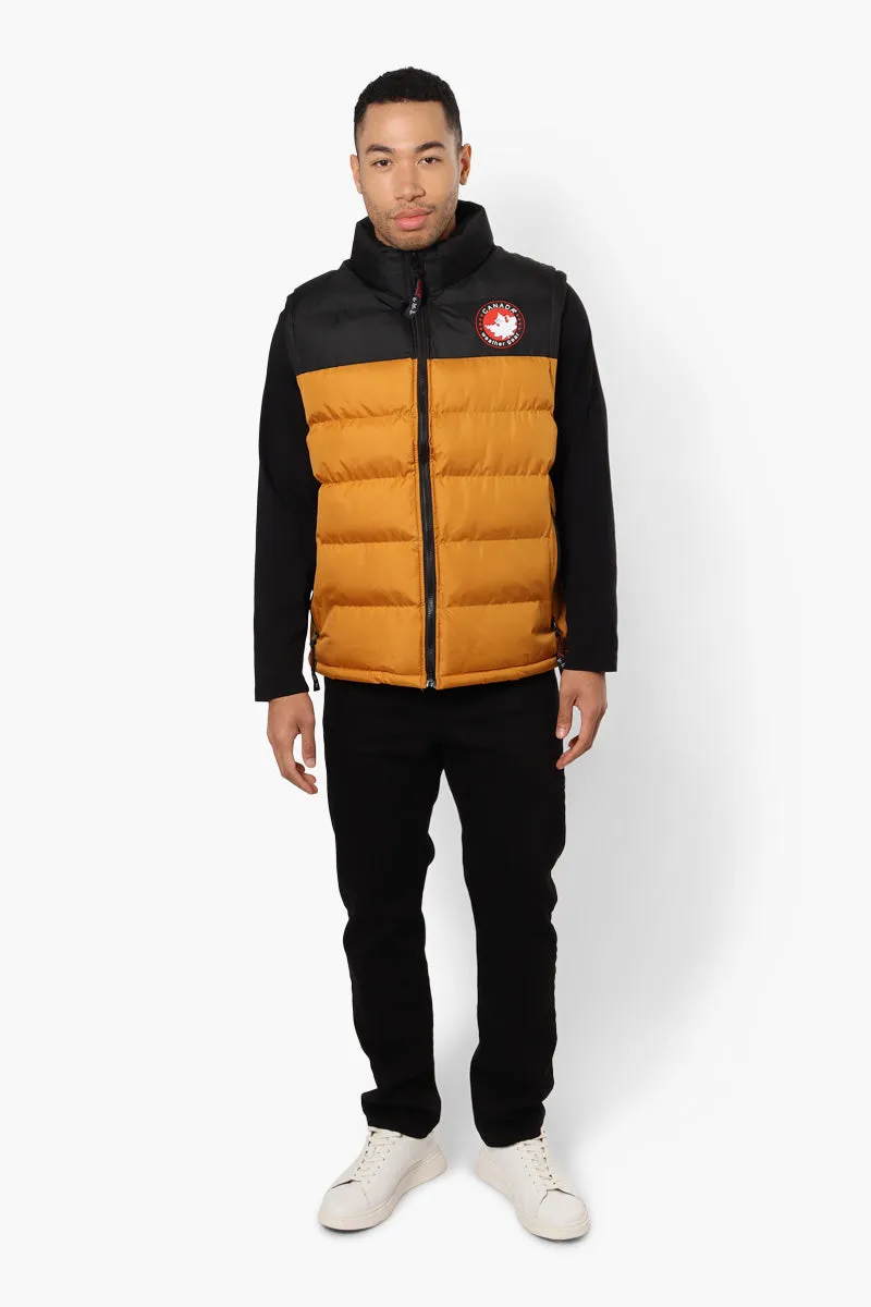 Canada Weather Gear Contrast Bubble Vest - Mustard