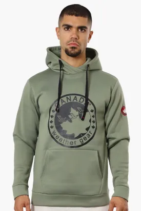 Canada Weather Gear Logo Print Hoodie - Green