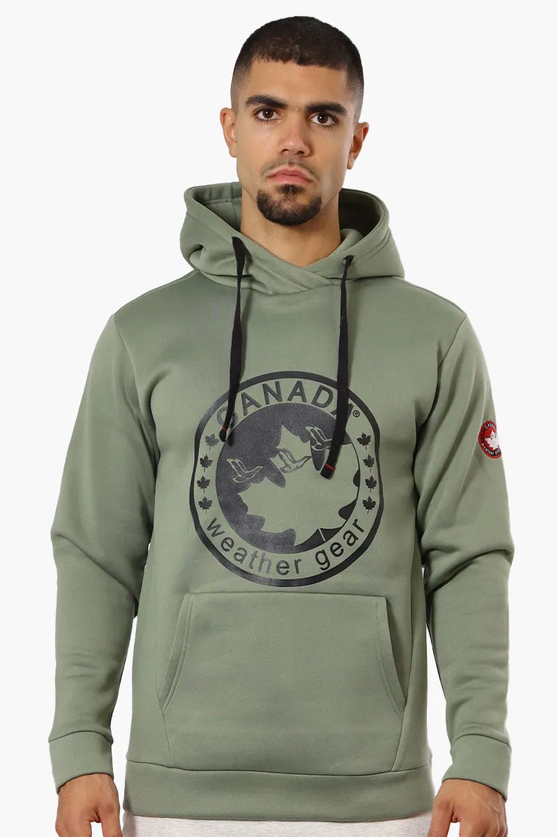 Canada Weather Gear Logo Print Hoodie - Green