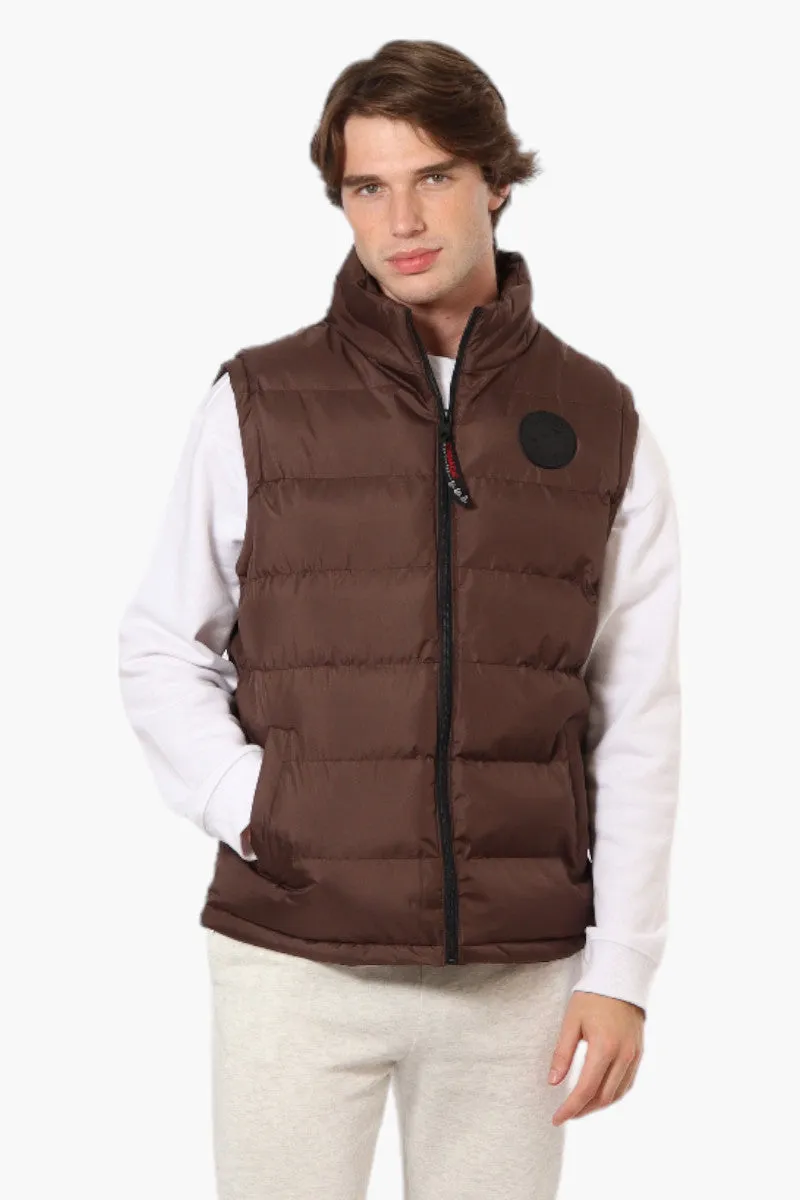 Canada Weather Gear Solid Bubble Vest - Brown