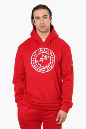 Canada Weather Gear Solid Centre Logo Hoodie - Red