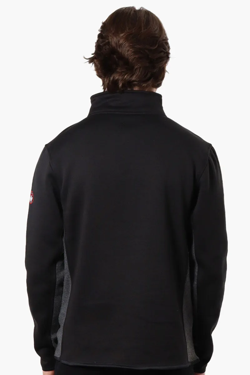 Canada Weather Gear Solid Half Zip Sweatshirt - Black