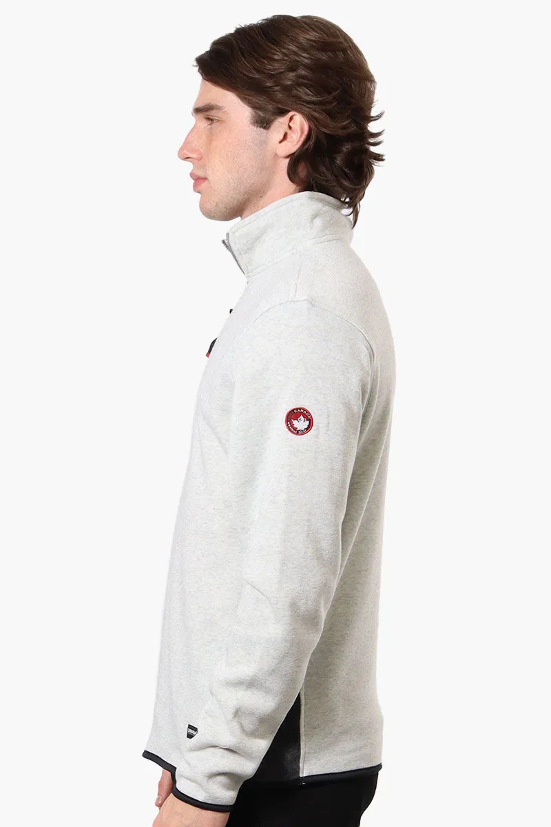 Canada Weather Gear Solid Half Zip Sweatshirt - White