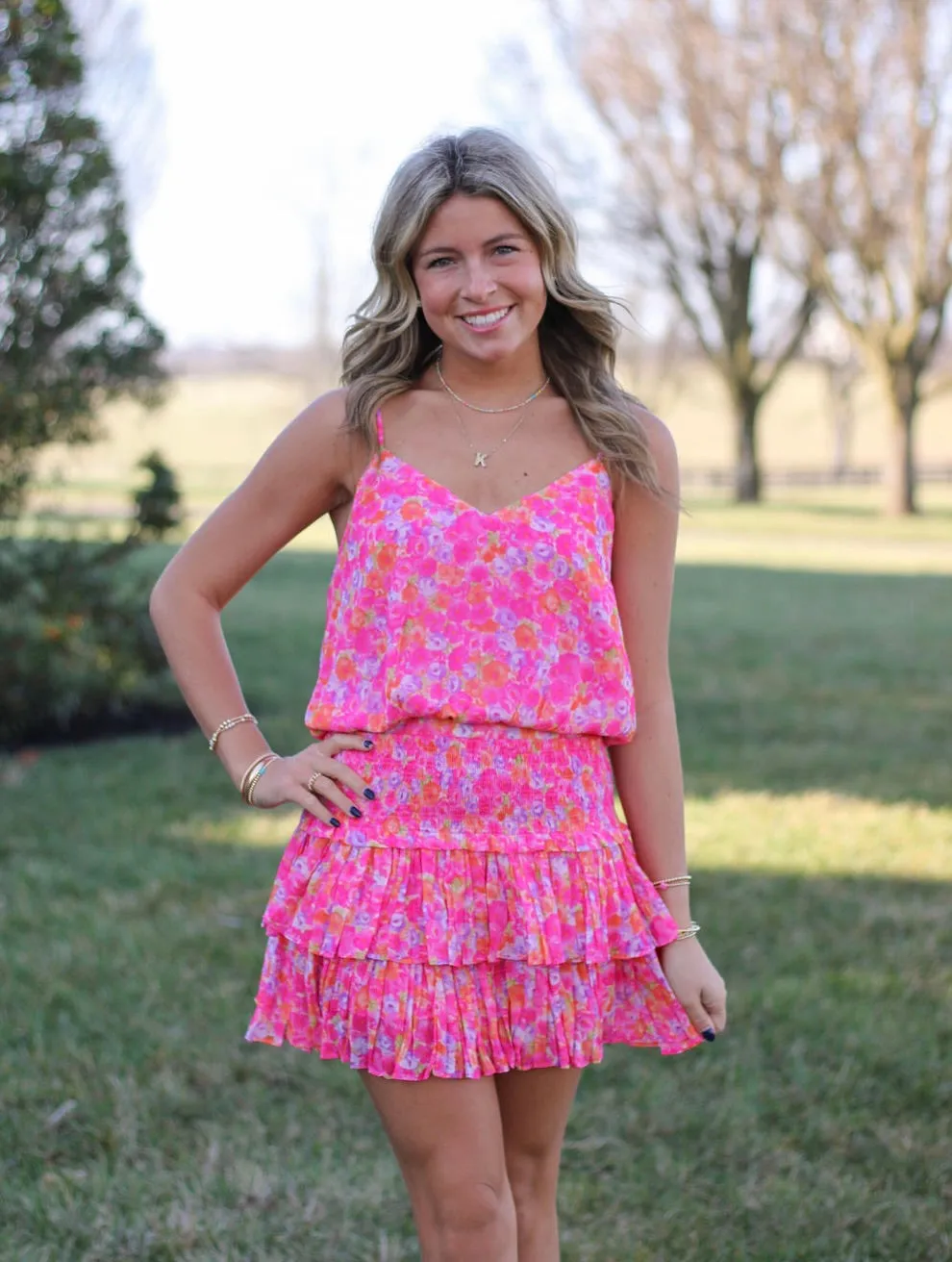 Cancun Floral Tank/Skirt Set