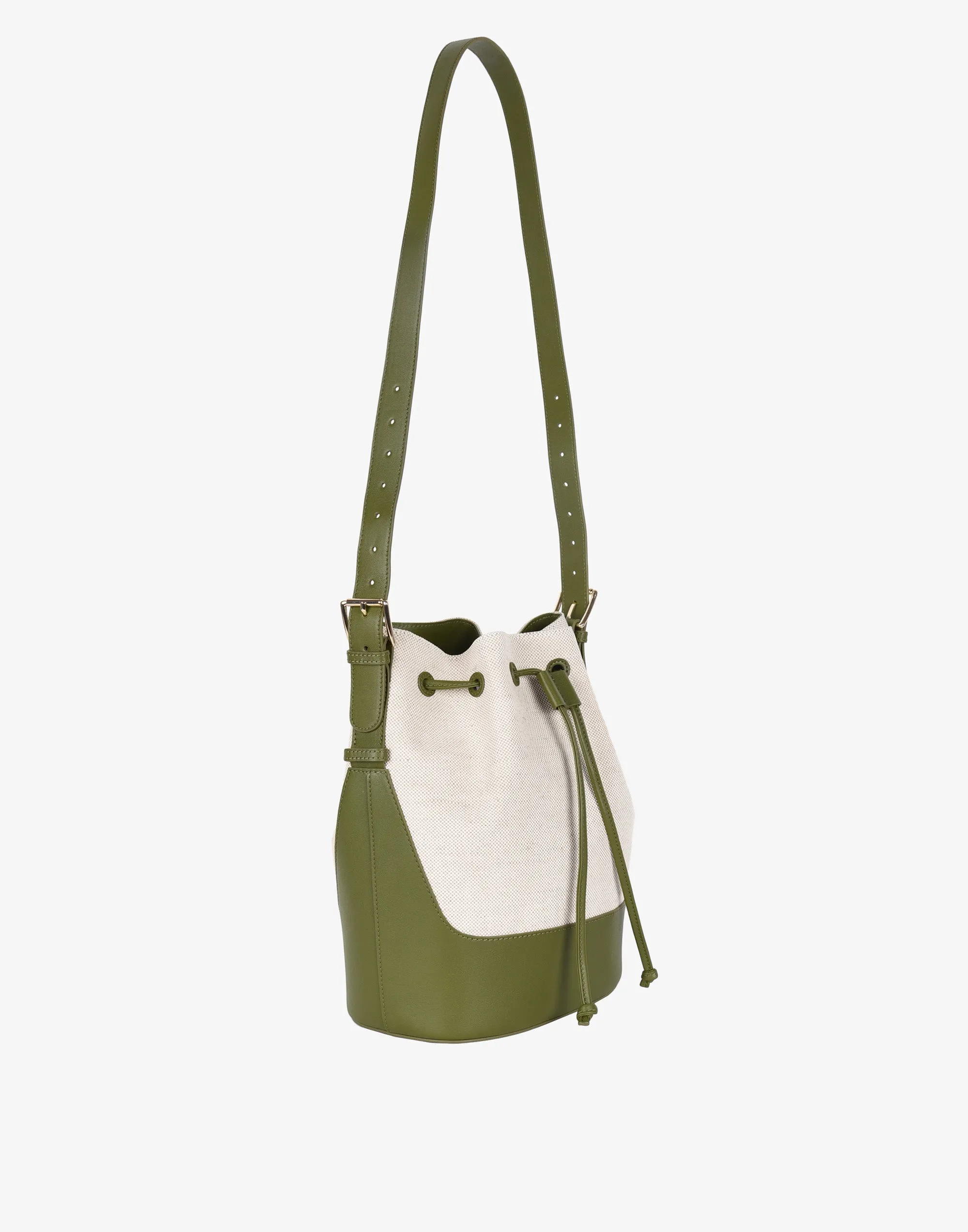 Canvas Cinch Bucket Bag