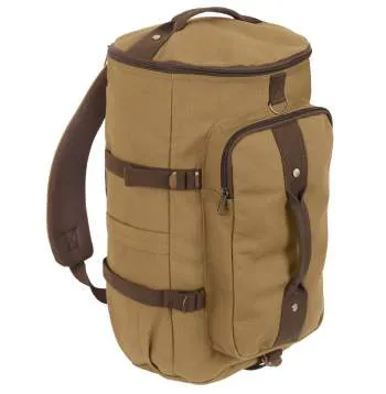 Canvas Convertible Duffle Bag Backpack