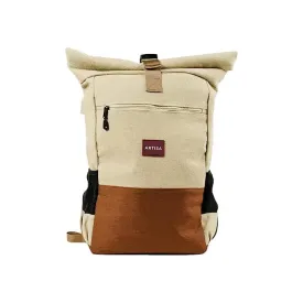 Canvas Roll top Backpack with 15.6 inch Laptop Compartment, Anti Theft Pocket and Expandable Size