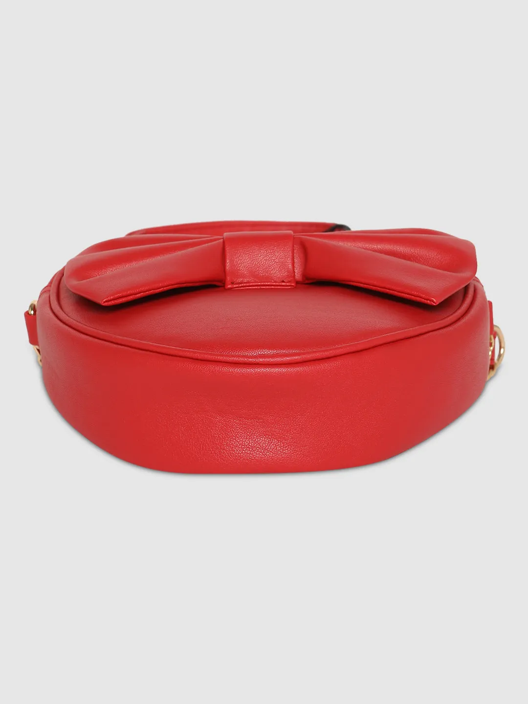 Caprese Emily In Paris Heart Shape With Bow Sling Bag Red