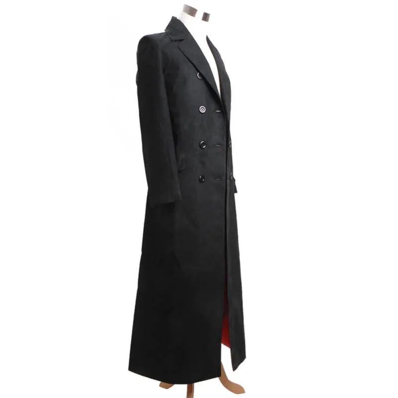 Captain Jack Harkness Trench Coat Doctor Who Black Wool Coat Jacket ACcosplay