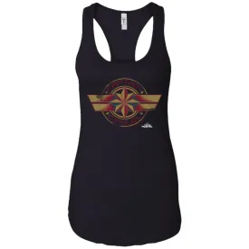 Captain Marvel Color Fade Circle Logo Badge Women Tank Top