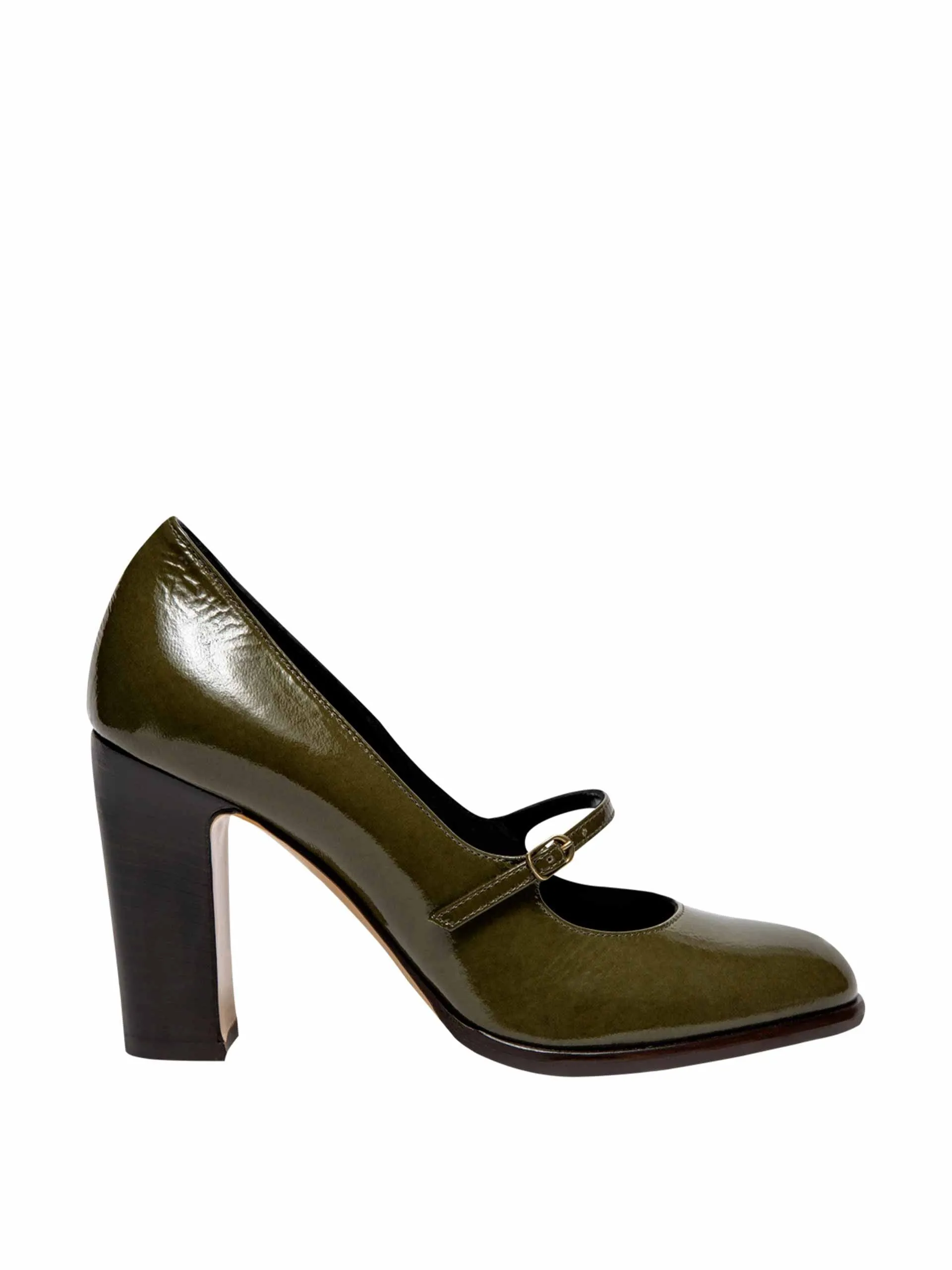 Capucine buckled leather pumps