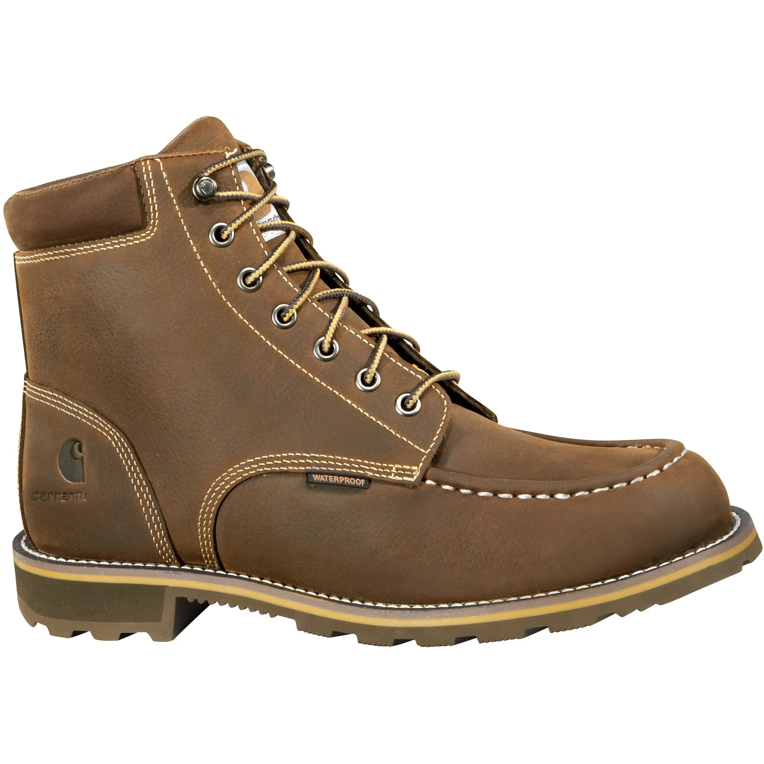 Carhartt Men's 6" Soft Toe Waterproof Work Boot - Brown - CMW6197