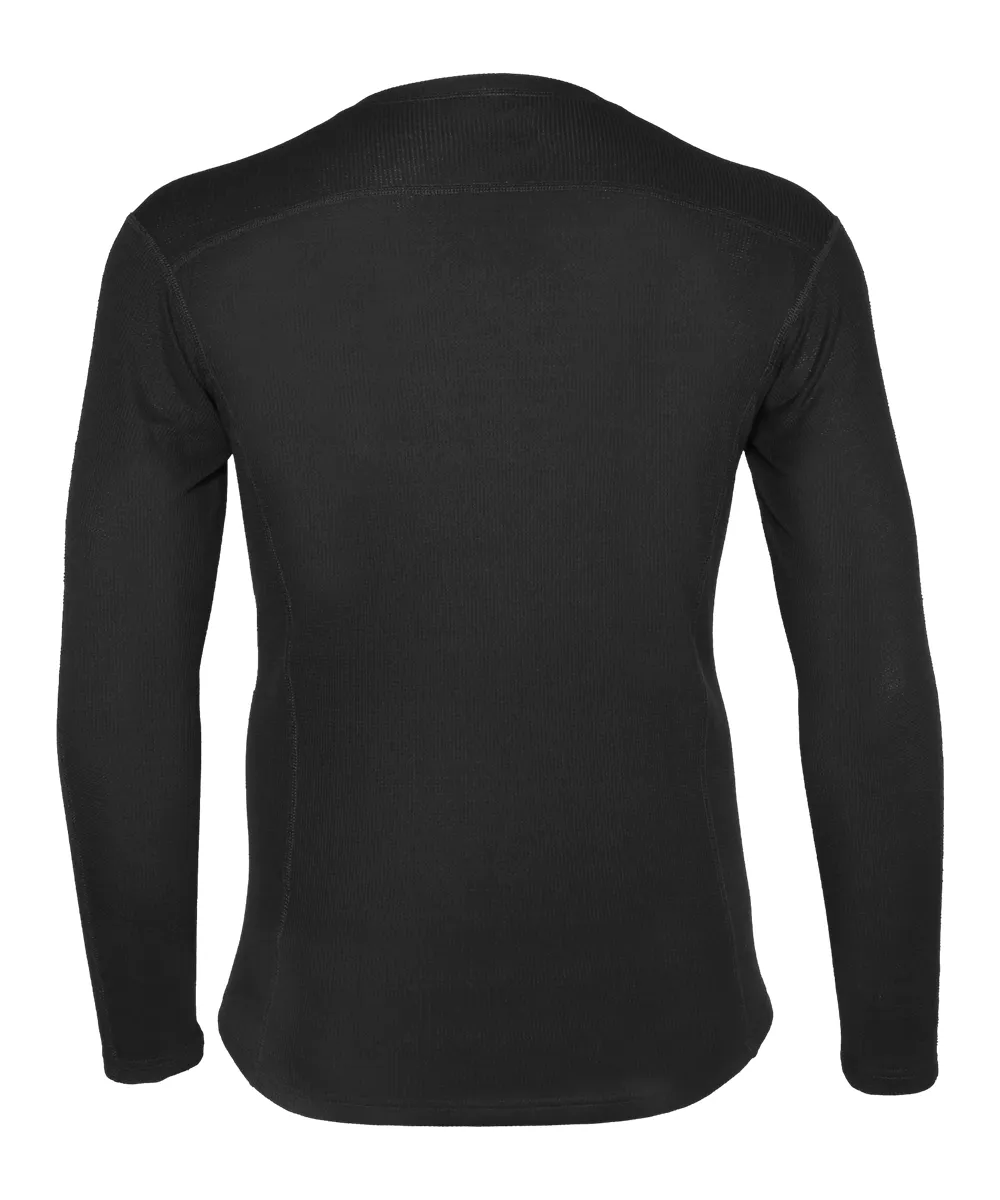 Carhartt Men's Force Midweight Waffle Base Layer Top - Black