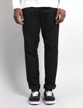 Carhartt Sid Pant Chino (27"-29") - Black Rinsed