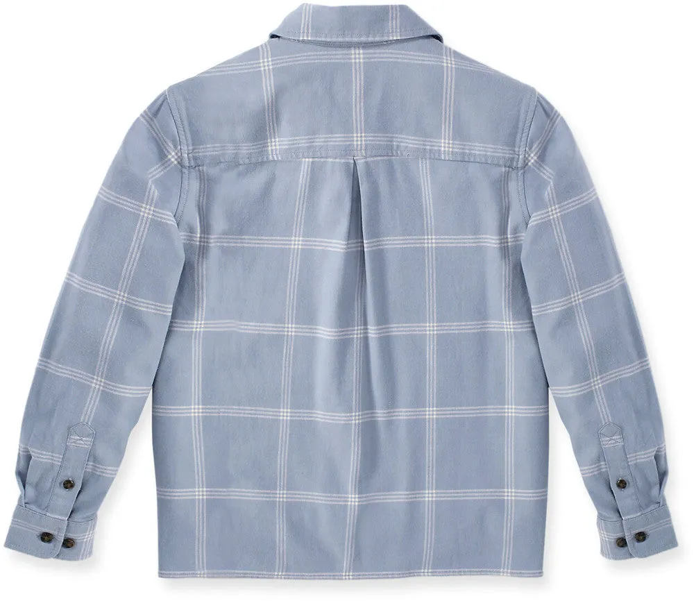 Carhartt Women's Medium Weight Loose Fit Flannel Shirt Light Blue