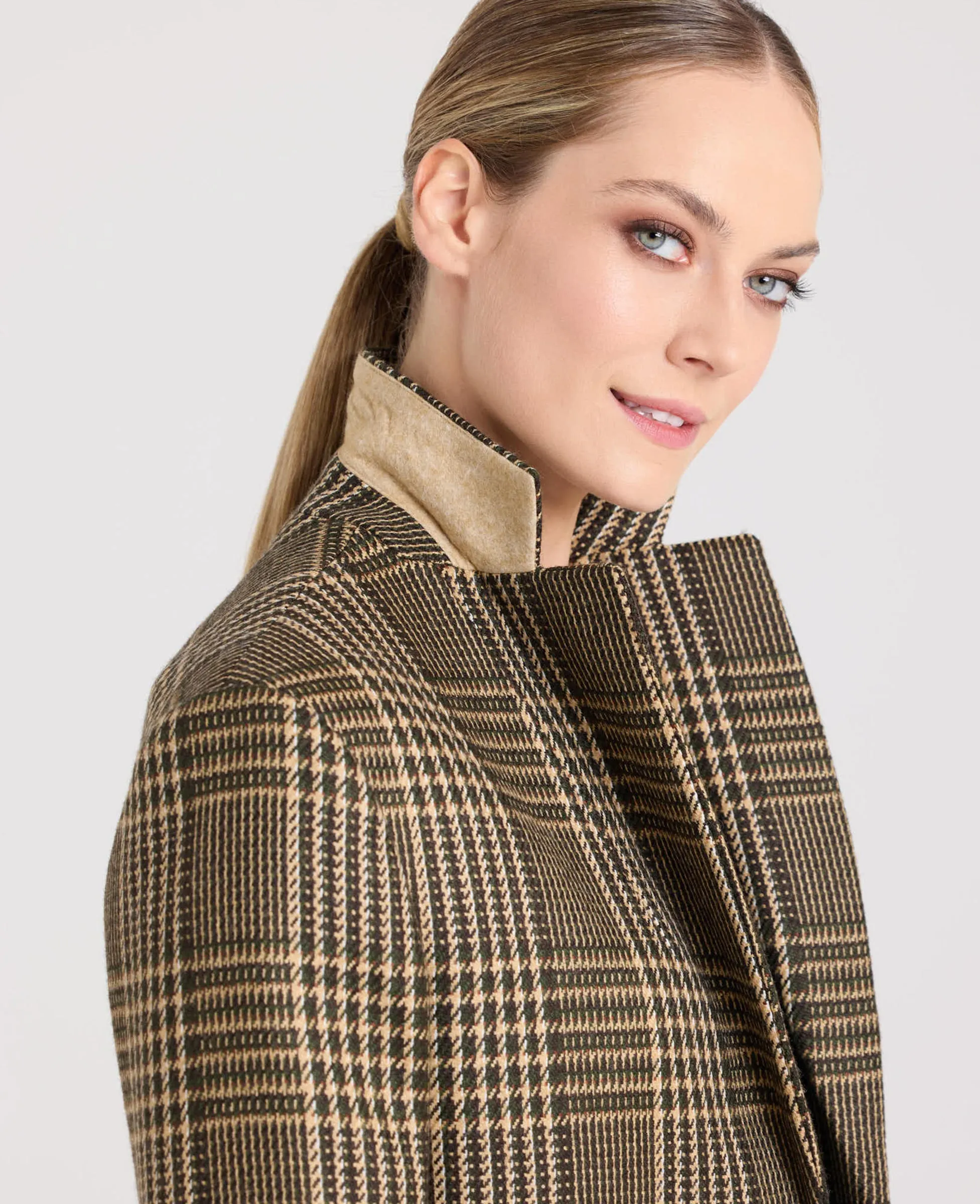 Carol Oversized Check Blazer