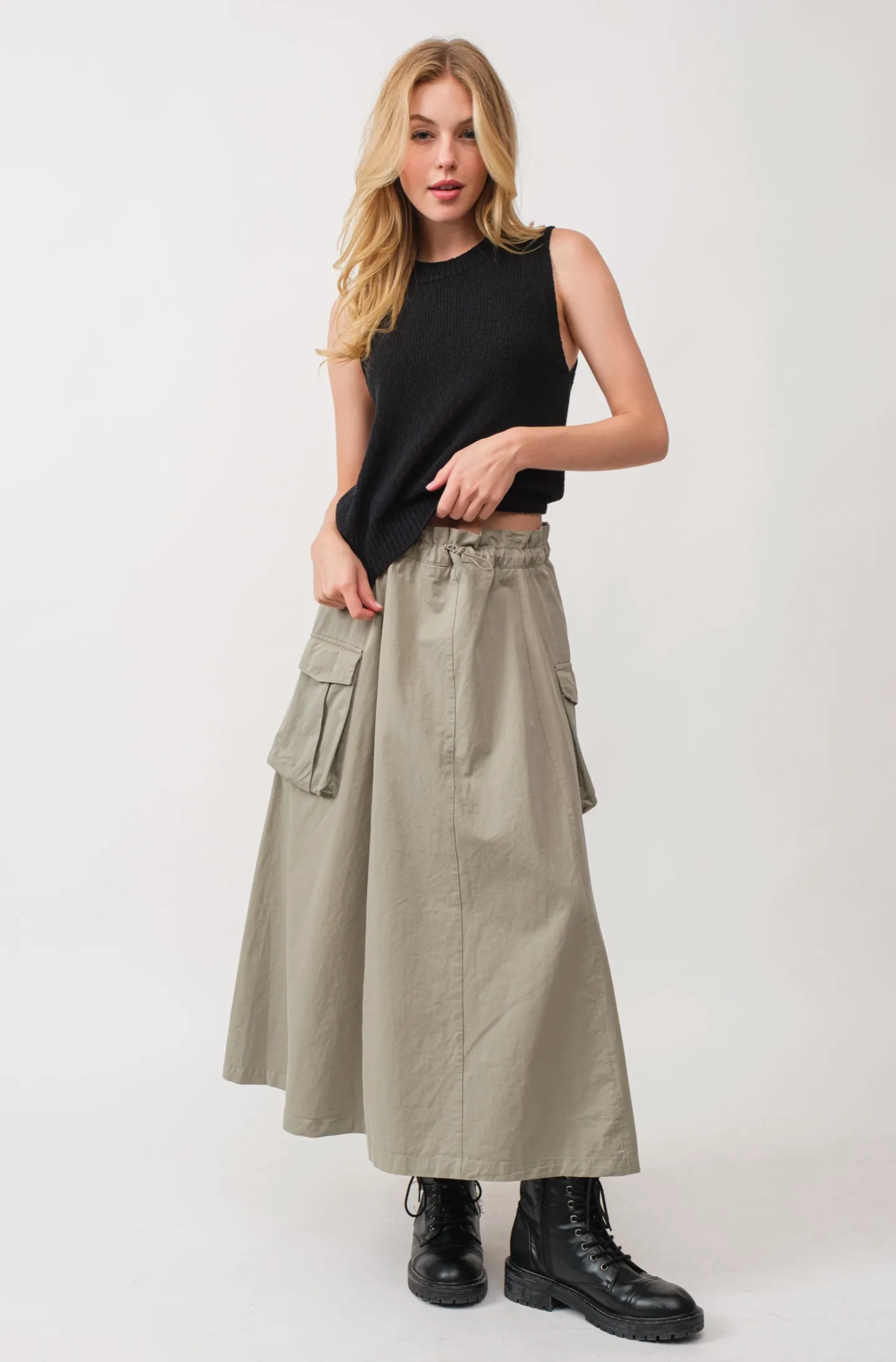 Carolina Cotton Maxi Skirt