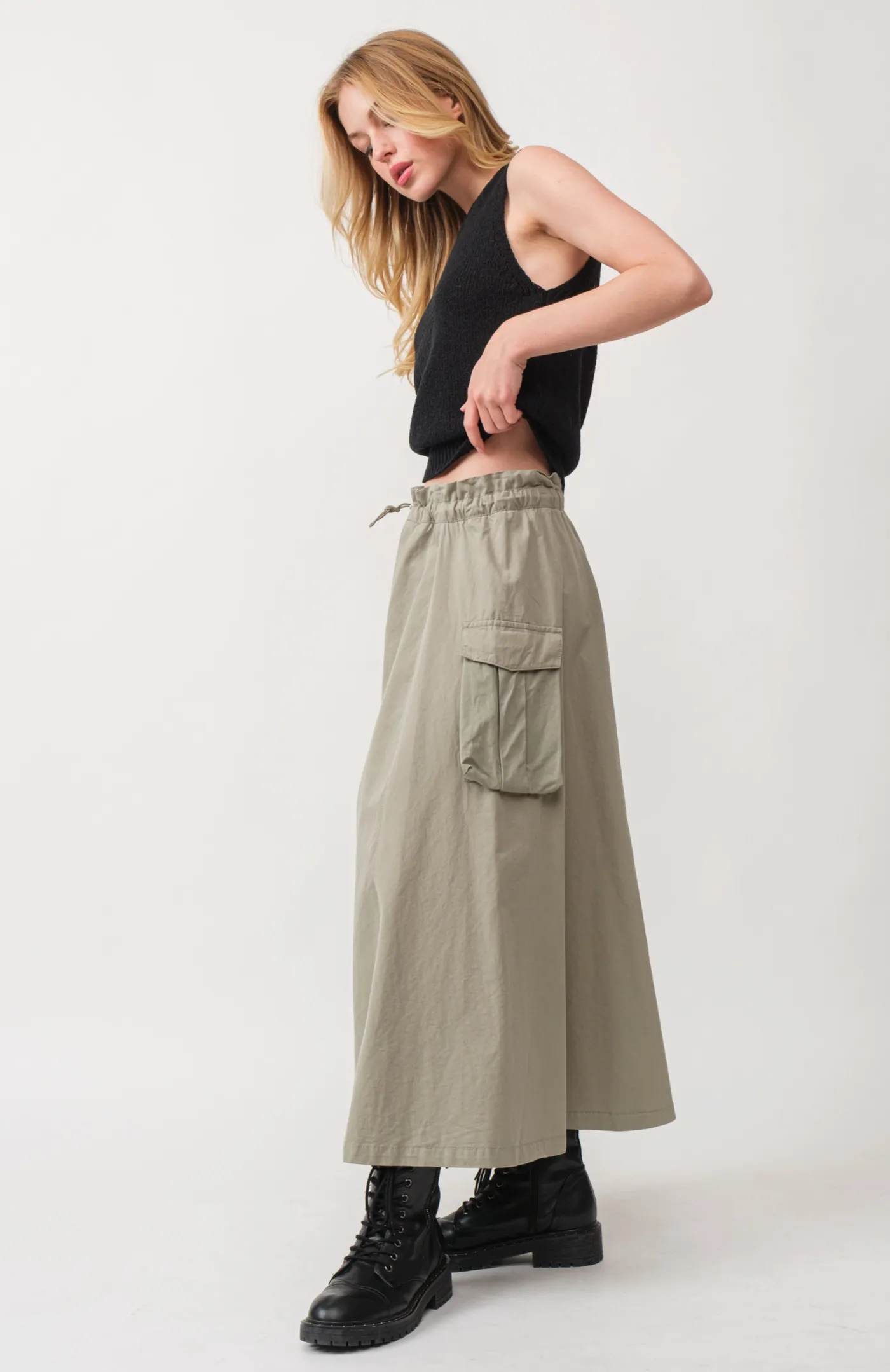 Carolina Cotton Maxi Skirt