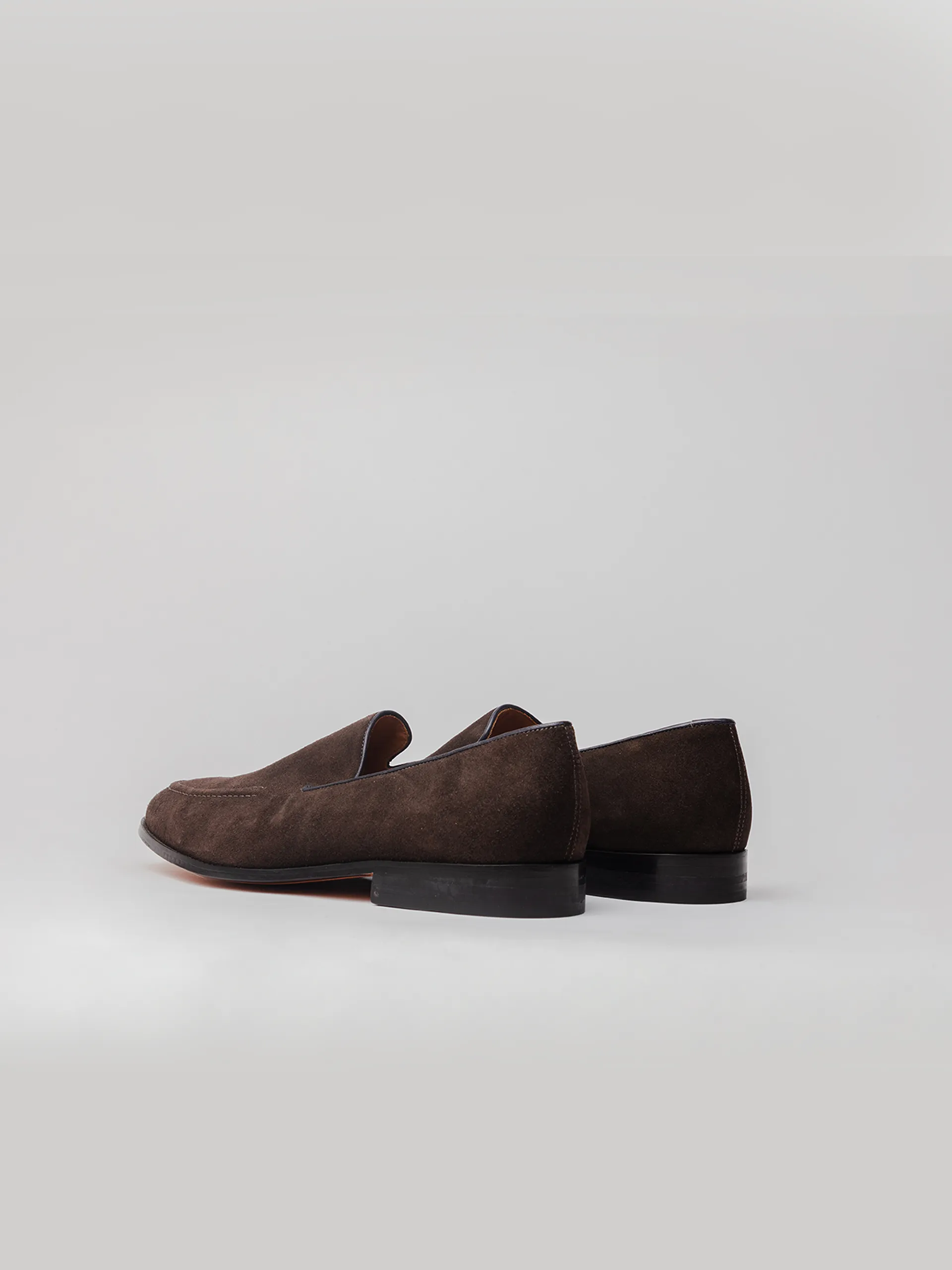 Carter Tassel-less Loafer - Dark Brown Suede