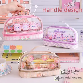 Cartoon Large Capacity Pencil Case