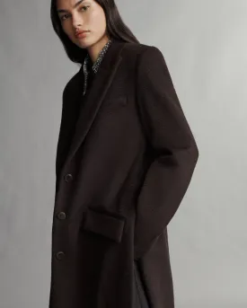 Cash Coat in Wavy Wool